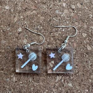 Cute Lollipop and Star Earrings